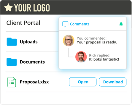 Secure client file portal